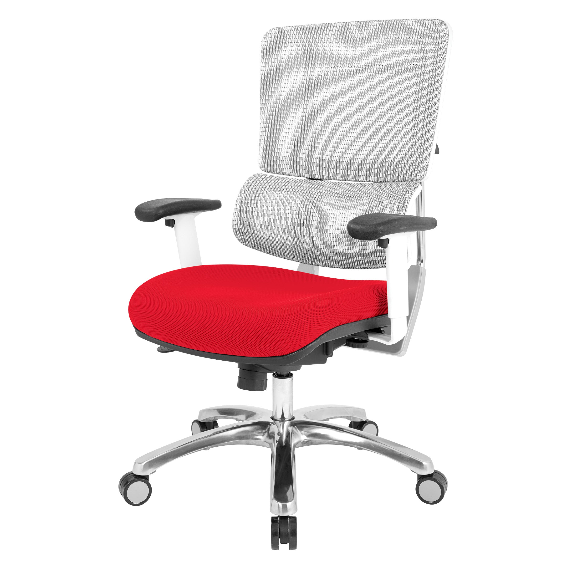 White Vertical Mesh Chair